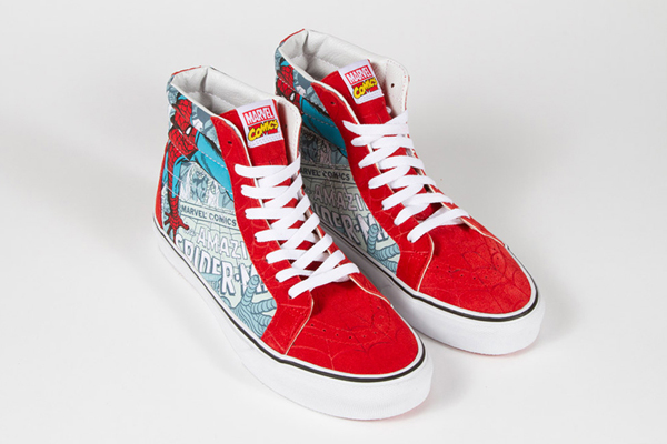 marvel x vans sk8 hi spiderman