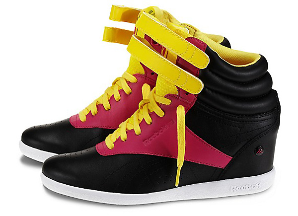 basket reebok freestyle hi wedge alicia keys noir